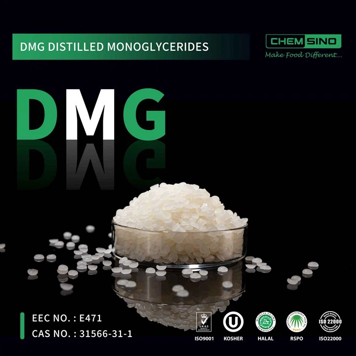 Kina kvalitetsdestillerte monoglyserider DMG-tabletter CAS-nr. 31566-31-1