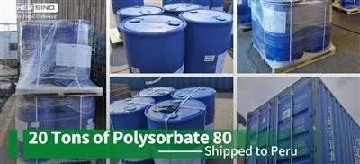 20 tonn polysorbat 80 sendt til Peru